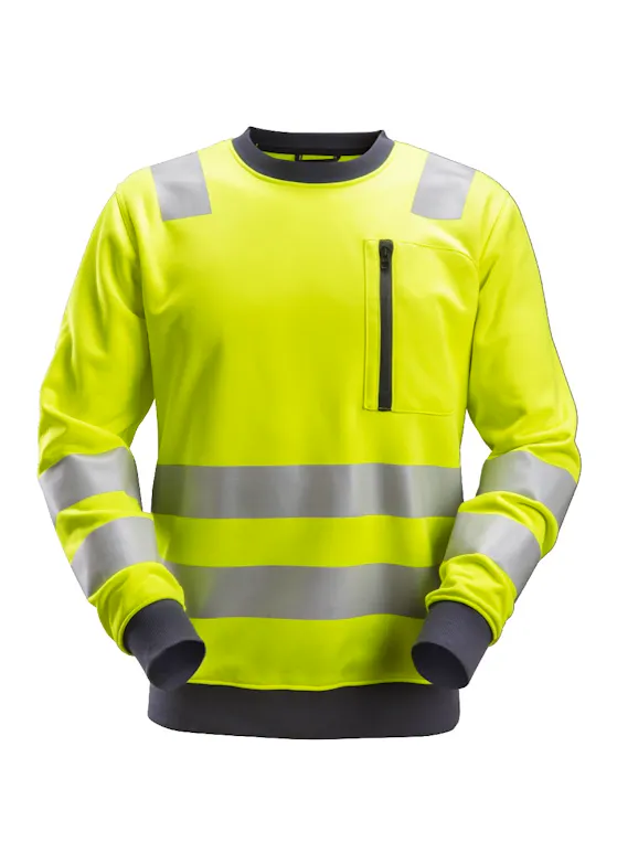 Snickers Workwear AllroundWork, High-Vis Sweatshirt KL2/KL3 - 8037