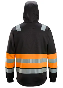 Snickers 8038 Hoodie Rits High-Vis Klasse 1 Reflecterend miniatuur