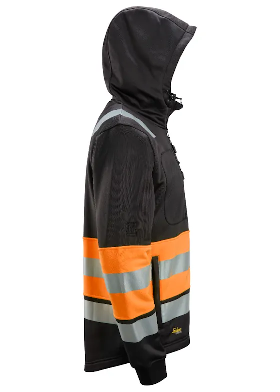Snickers High-Vis-Klasse 1 Hoodie mit Reißverschluss 8038