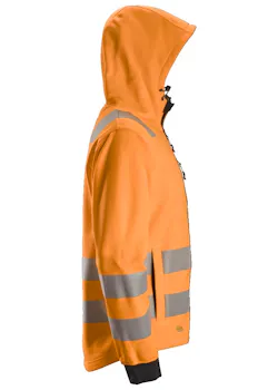 Snickers Workwear AllroundWork 8039 Hoodie Rits KL2/KL3 Reflecterend High-Visibility miniatuur