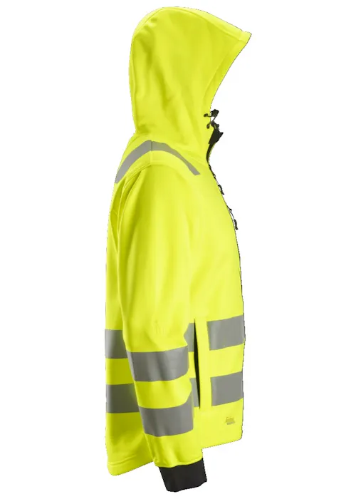 Snickers Workwear AllroundWork 8039 Hoodie Rits KL2/KL3 Reflecterend High-Visibility