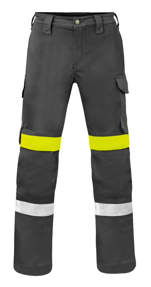 Grijs/fluor geel