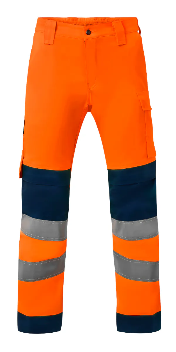 High Vis Oranje/Marineblauw