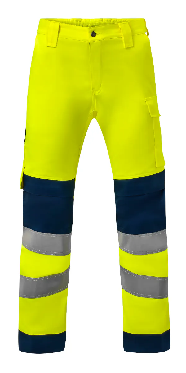 High Vis Geel/Marineblauw