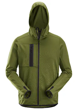 Snickers Workwear 8058 Fleece Hoodie met Rits Regular Fit AllroundWork miniatuur