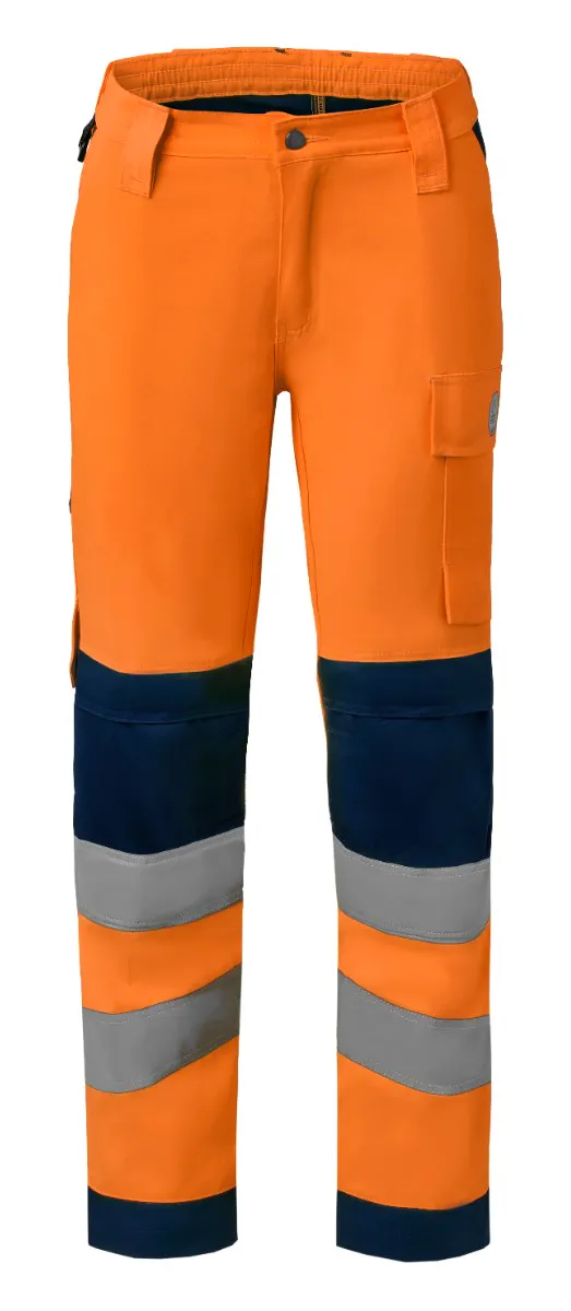 High Vis Oranje/Marineblauw