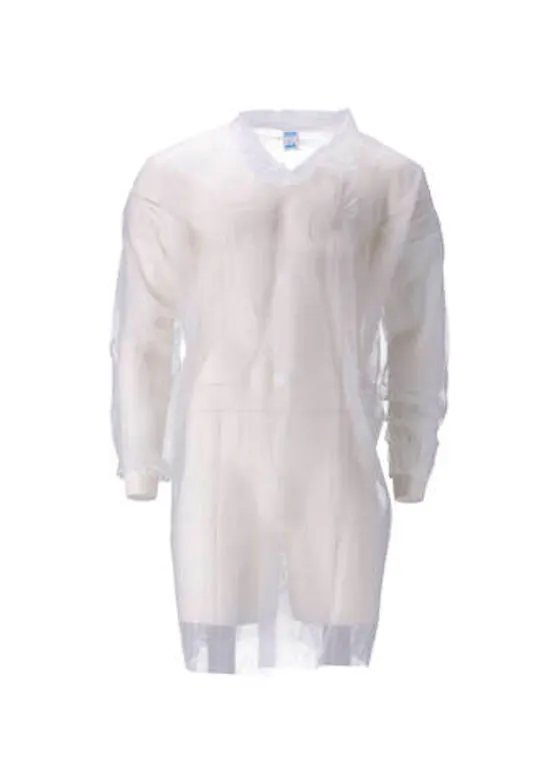 CMT Besucherkittel Non-Woven PP, 30 g, mit Klettband, weiß (100 Stück)