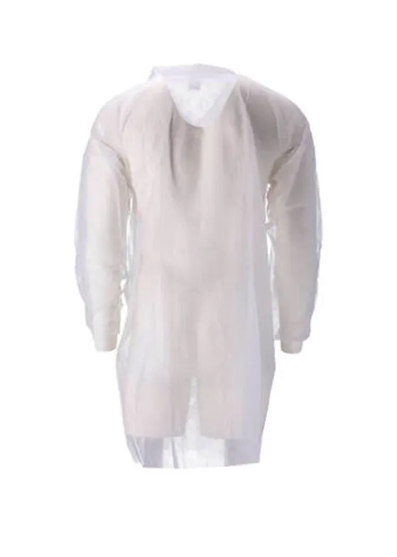 CMT Besucherkittel Non-Woven PP, 30 g, mit Klettband, weiß (100 Stück)