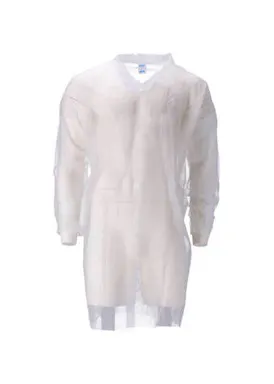 CMT Bezoekersjas Non Woven PP High Weight Rits (100 stuks)