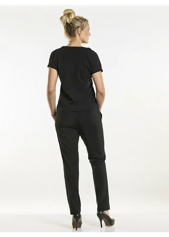 Saffron Black Top