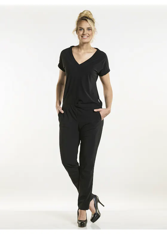 Saffron Black Top