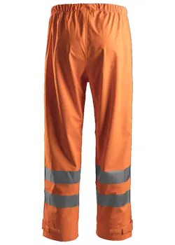 Snickers Workwear Regenbroek PU High Visibility 8243 miniatuur