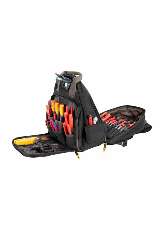 CLC Werkzeug-Rucksack mit LED-Beleuchtung