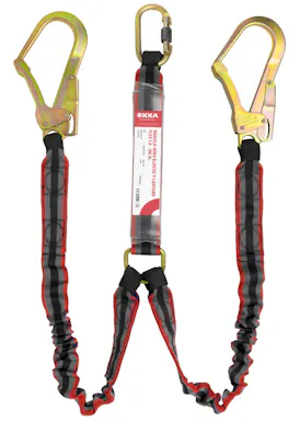 OXXA Safety Products Makalu 4064 Y-Verbindungsmittel Flex XL mit Falldämpfer 1,4 m – 2 m