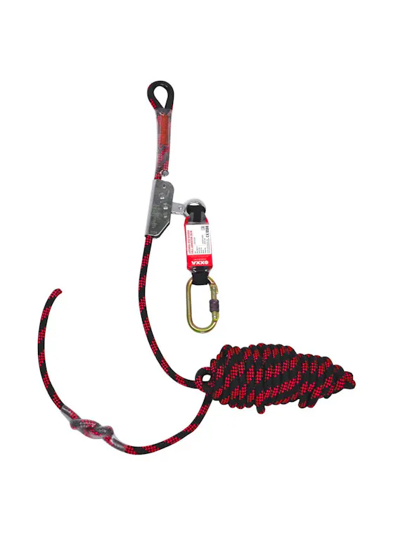 OXXA Safety Products Lucania 4112 Rope Grab Höhensicherungsgerät mit Falldämpfer und Seil