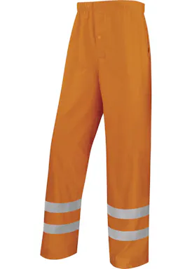Delta Plus Warnschutz-Regenhose aus Polyester mit polyurethanbeschichteter Außenseite
