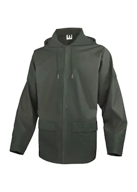 Delta Plus Warnschutz-Regenjacke aus Polyester mit einer polyurethanbeschichteten Außenseite