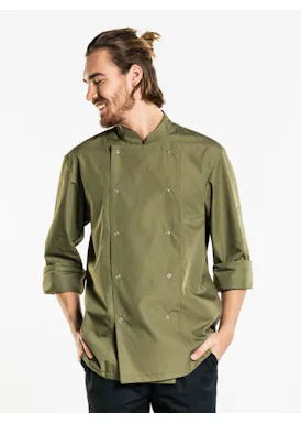 Chaud Devant Hilton Poco Chef Jacket, Dark Olive