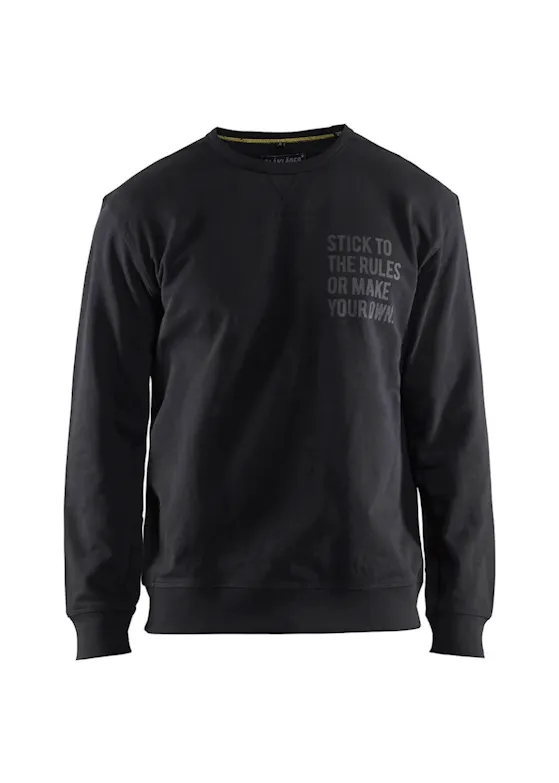 Blaklader 9185 Sweatshirt Limited 'Stick to the Rules' Regular Fit