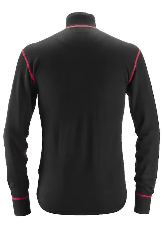 Snickers Workwear ProtecWork 9462 Wollen Shirt met Lange Mouwen en Rits Vlamwerend