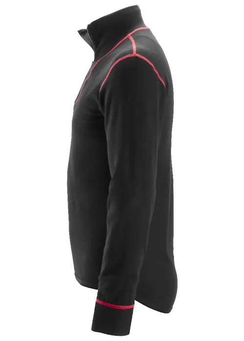 Snickers Workwear ProtecWork 9462 Wollen Shirt met Lange Mouwen en Rits Vlamwerend