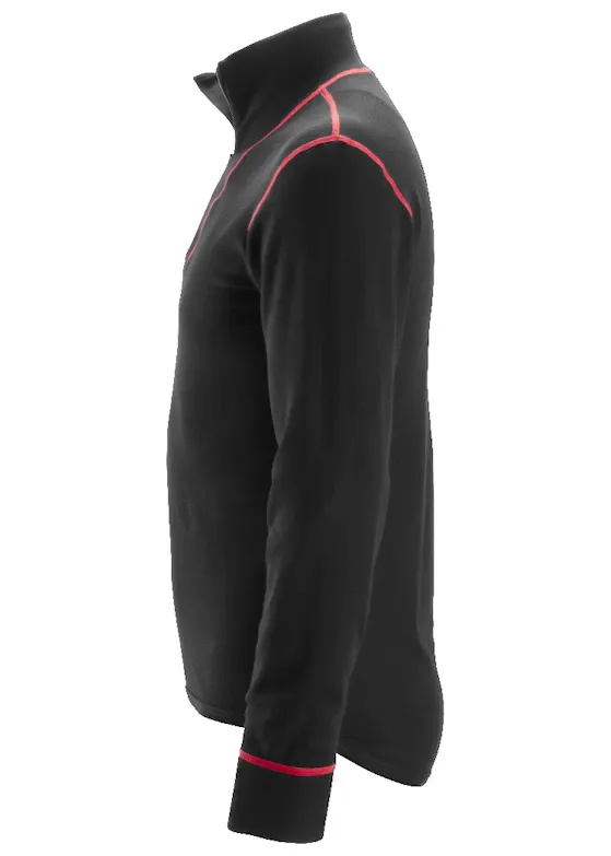 Snickers Workwear ProtecWork 9462 Wollen Shirt met Lange Mouwen en Rits Vlamwerend