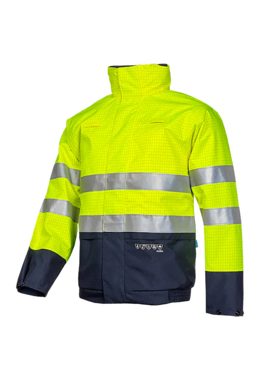 Sioen Vlamvertragende en Antistatische Signalisatie Regenblouson Delano 9485N2EF5