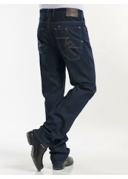 Chaud Devant Pantalon cuisinier bleu denim stretch en denim thumbnail (vignette)
