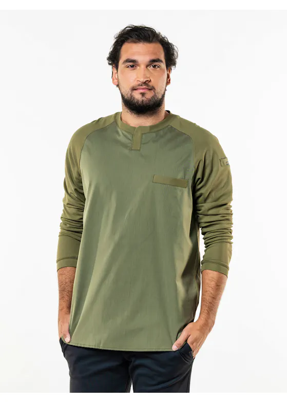 Chaud Devant T-shirt Valenta UFX Moosgrün LS