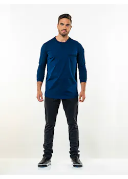 Chaud Devant T-shirt Valenta UFX bleu marine manches longues thumbnail (vignette)