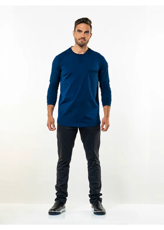 Chaud Devant T-shirt Valenta UFX Navy LS