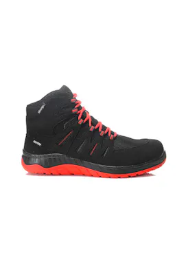 Elten Maddox Compo Black-Red Mid ESD S3S Werkschoen