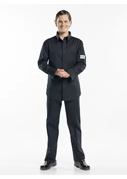 Chaud Devant Chef Shirt Zwart Koksbuis miniatuur