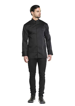 Chaud Devant Executive Schwarze Kochjacke thumbnail