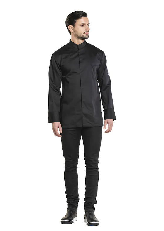 Chaud Devant Executive schwarze Kochjacke