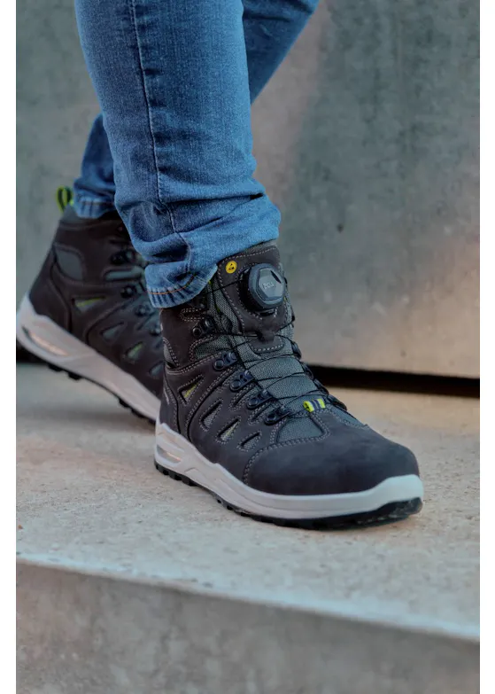 Elten Riley XXF BOA® GTX Grey - Limettengrün Mid ESD O2 WR CI