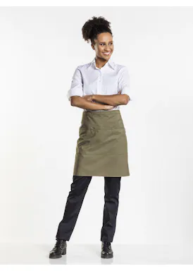 Chaud Devant Apron 3-pockets Dark Olive