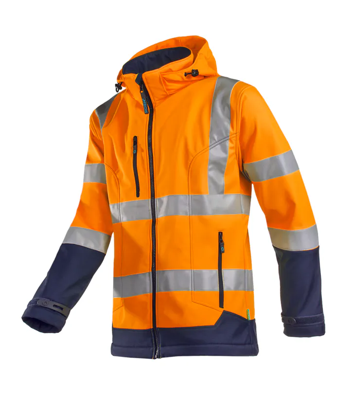 Fluo Oranje/Marineblauw