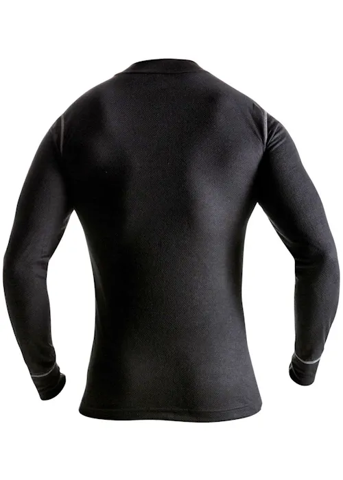 Fristads 127355 T-Shirt Lange Mouwen Met Korte Rits 789 Of Regular Fit