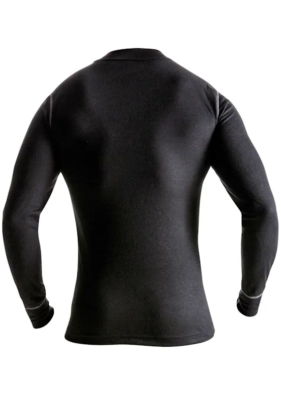 Fristads 127355 T-Shirt Lange Mouwen Met Korte Rits 789 Of Regular Fit