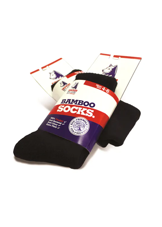 Steel Blue Socks 92% Bamboo A-00003