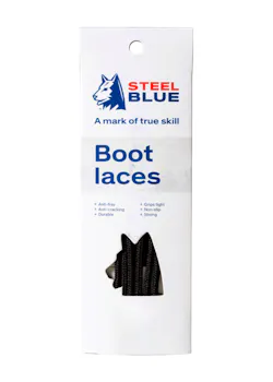 Steel Blue Schnürsenkel Schwarz, 1 Paar