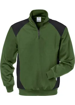 Fristads Skarup Sweater met Korte Rits 7048 SHV miniatuur