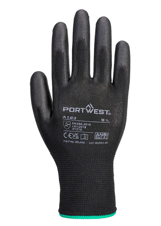 Portwest PU Palm Glove, Latex-Free - Full Carton (144 Pairs)