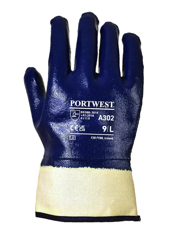 Portwest Fully Dipped Nitrile Safety Cuff