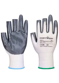 Portwest Grip 13 Nitrile 3 Fingerless Handschoen (12 Paar)