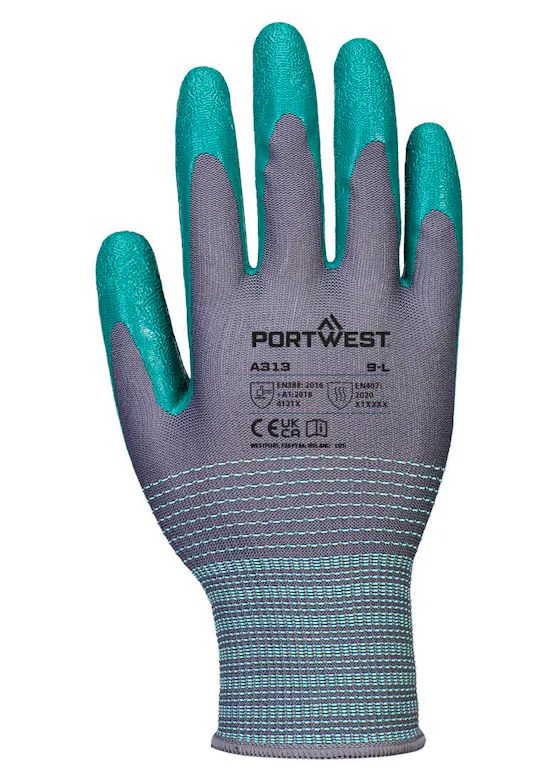 Portwest Rutschfestigkeit 15 Nitrile Crinkle Gloves (12 Paar)