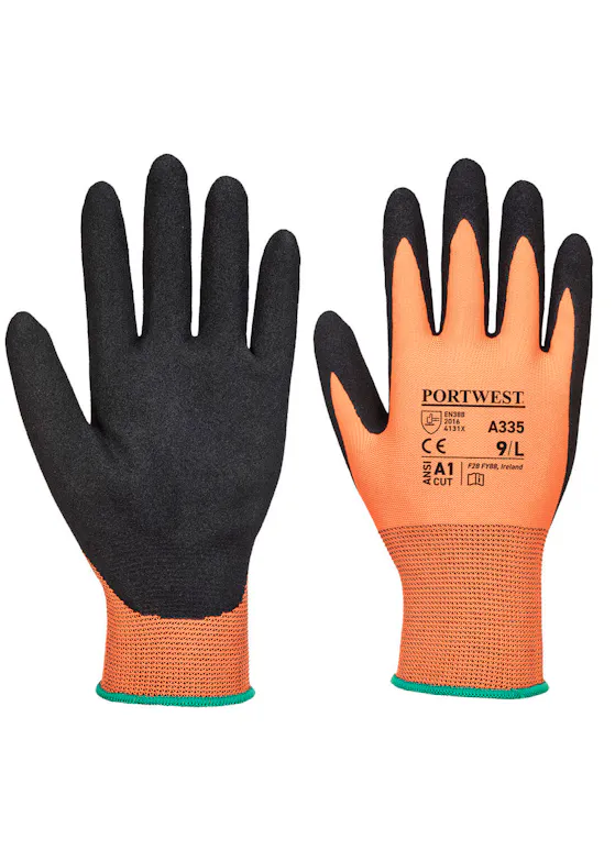 Portwest Dermi-Grip NPR15 Nitrile Sandy Glove