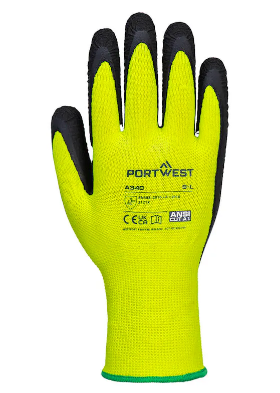 Portwest Hi-Vis rutschfester Glove - Latex