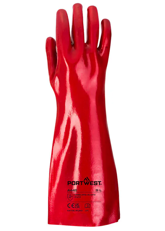 Portwest Grip 12 PVC Gauntlet 45cm